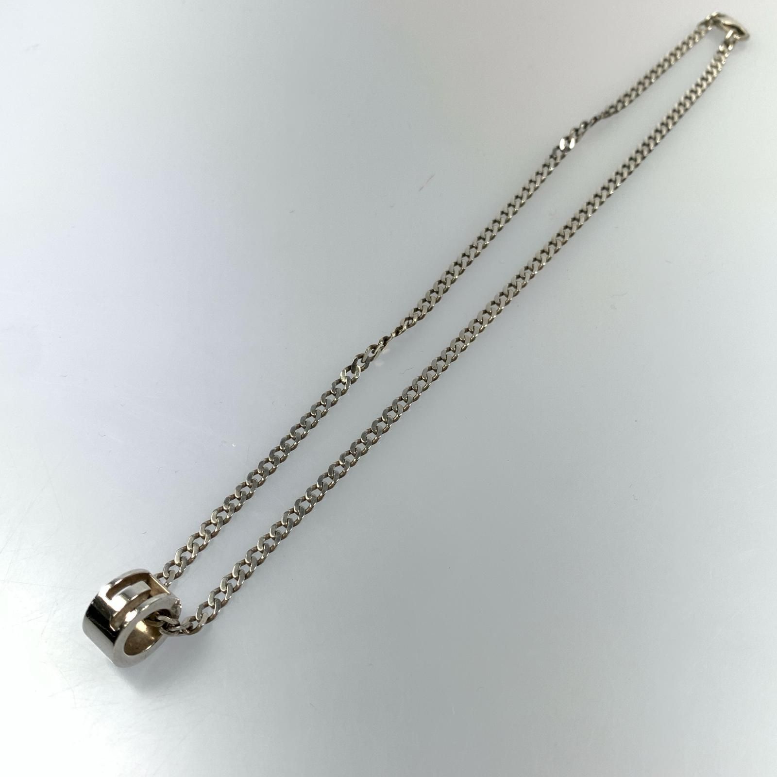 姫路東店】 中古 GUCCI | グッチ ネックレス Gリング 223351 シルバー 