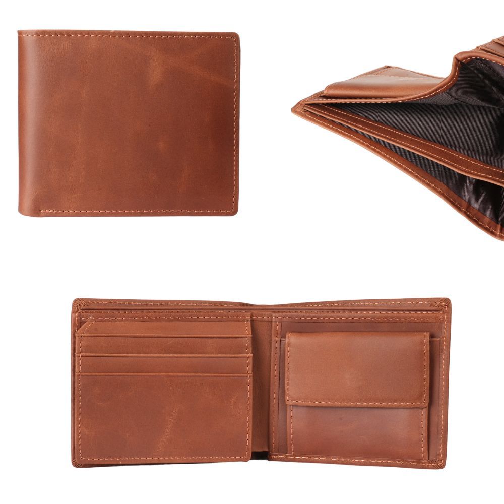 財布 二つ折り 本革 メンズ 折りたたみ ミニ財布 オイルレザー レディース BOX型 コインケース 小銭入れ あり 高級感あり おしゃれ 薄い 軽い  コンパクト カードケース 革 - メルカリ