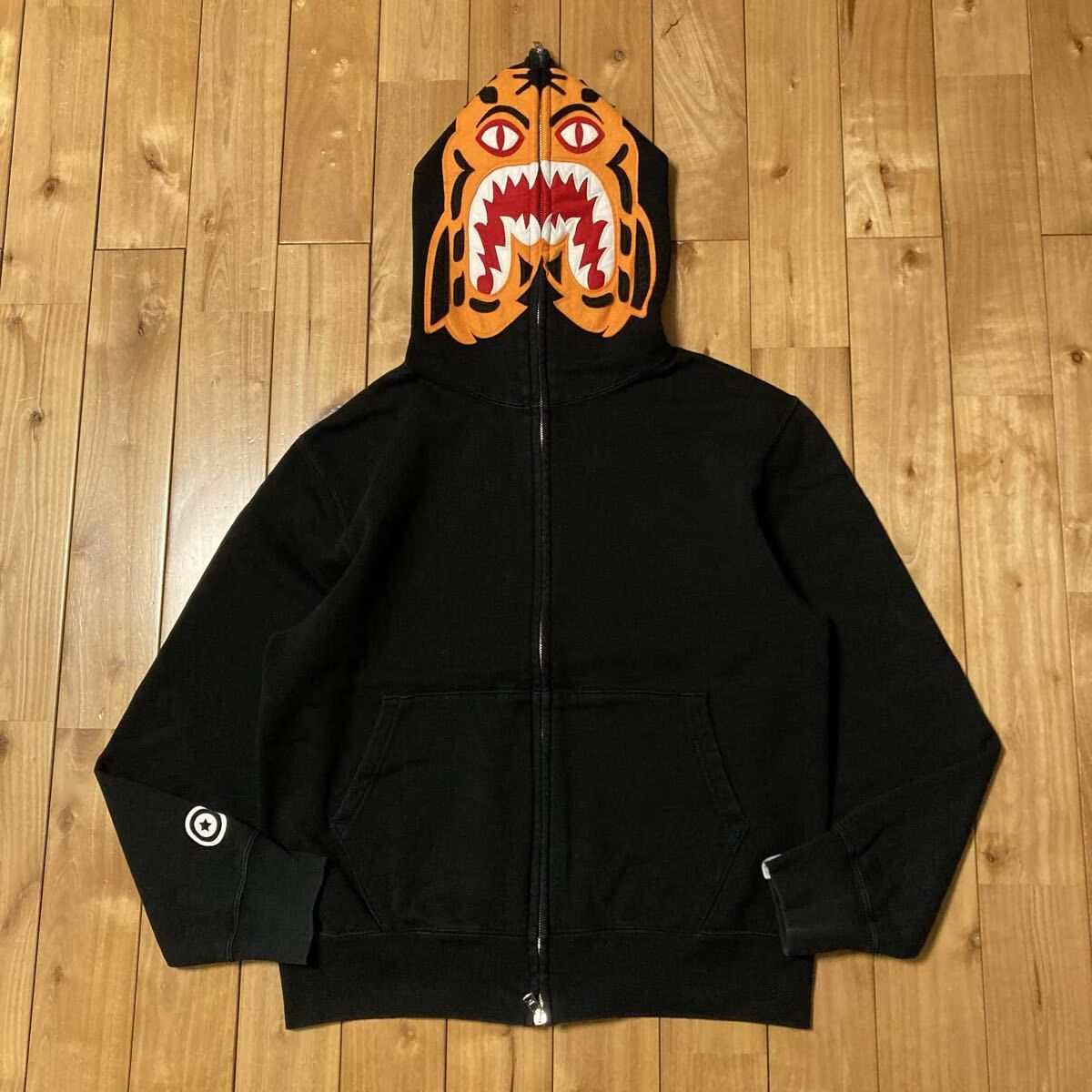 ☆初期☆ タイガー パーカー Sサイズ Black a bathing ape BAPE Tiger 