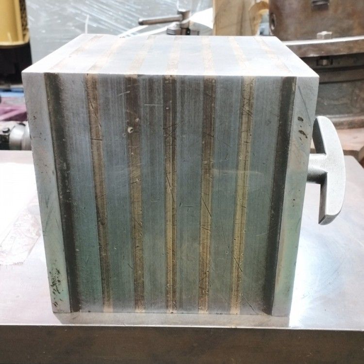  富士磁工 150 mm 桝型マグネットブロック マスブロック マグネットチャック 固定クランプ バイス クランプ