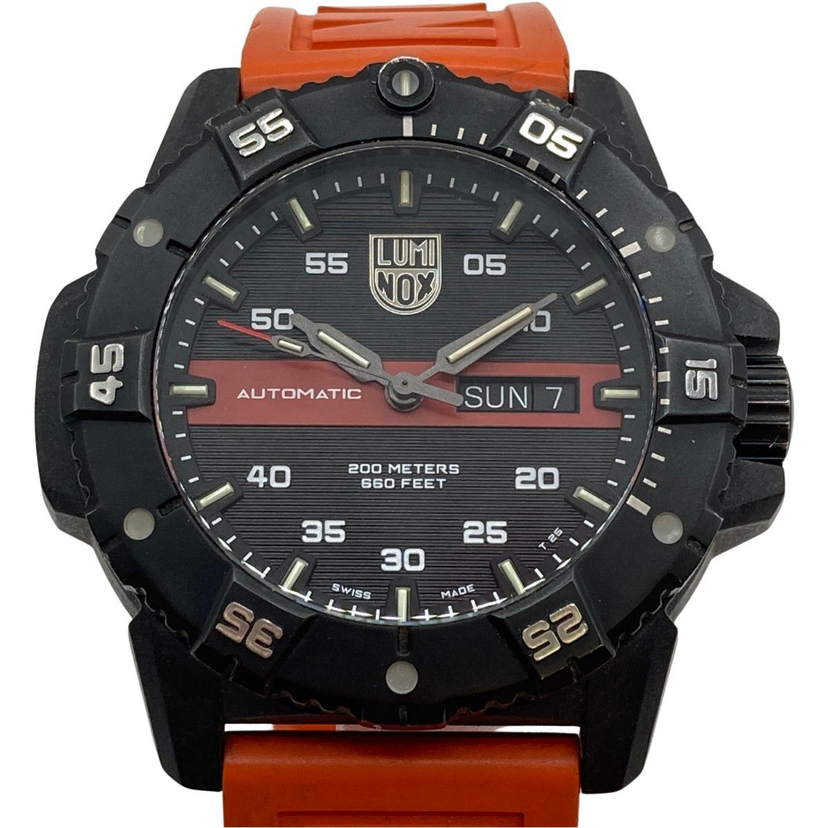 ◎◎LUMINOX ルミノックス マスター カーボン シール 3860 Ref 3876 RB 自動巻き メンズ 腕時計 ケース付