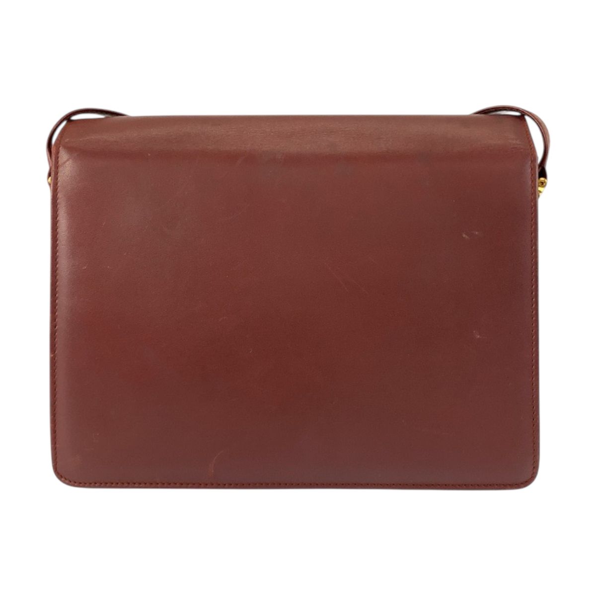 美品ヴィンテージ◉カルティエ◉ ボルドー /レザー / ゴールド金具 / 財布 美品ヴィンテージ◉カルティエ◉ ボルドー /レザー / ゴールド金具 / 財布