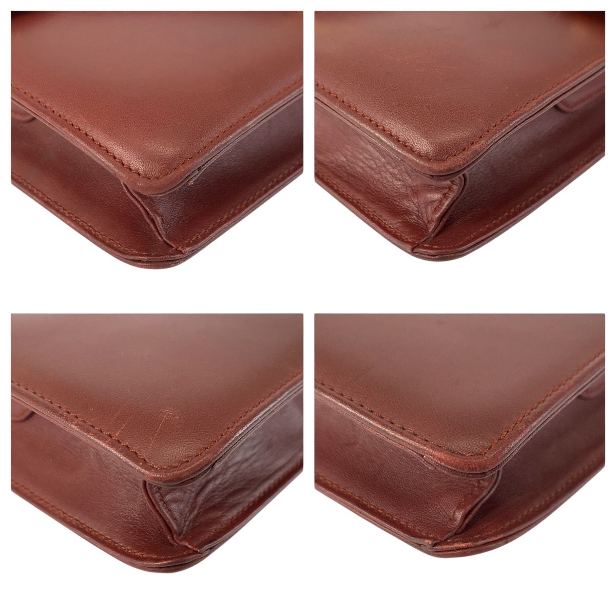 CARTIER カルティエ ヴィンテージ マストライン ボルドー ゴールド金具