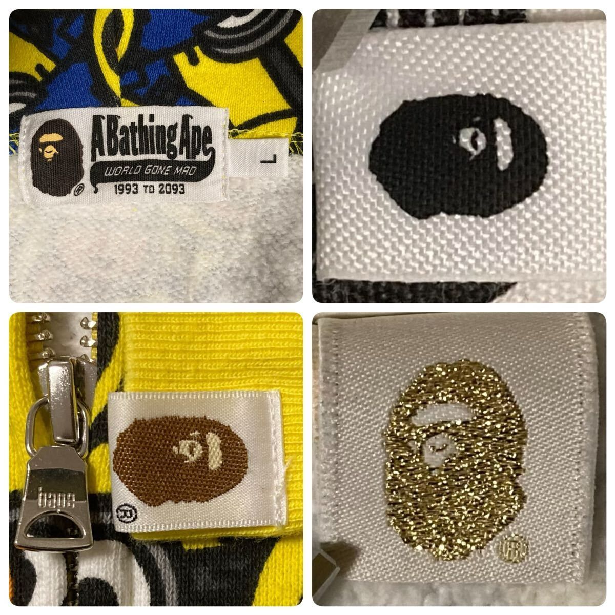 ☆激レア☆ MINIONS × BAPE マイロ フルジップ パーカー Lサイズ a 