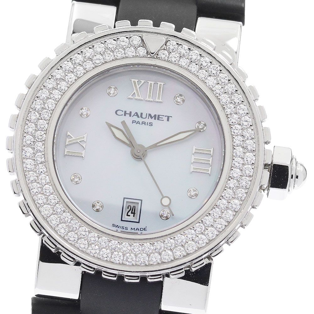 CHAUMETラー ショーメ Chaumet W06615-094 クラスワン ダイヤベゼル クォーツ