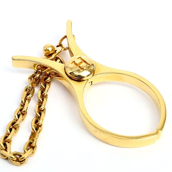 広尾店】美品 エルメス HERMES グローブホルダー ゴールド 【18169