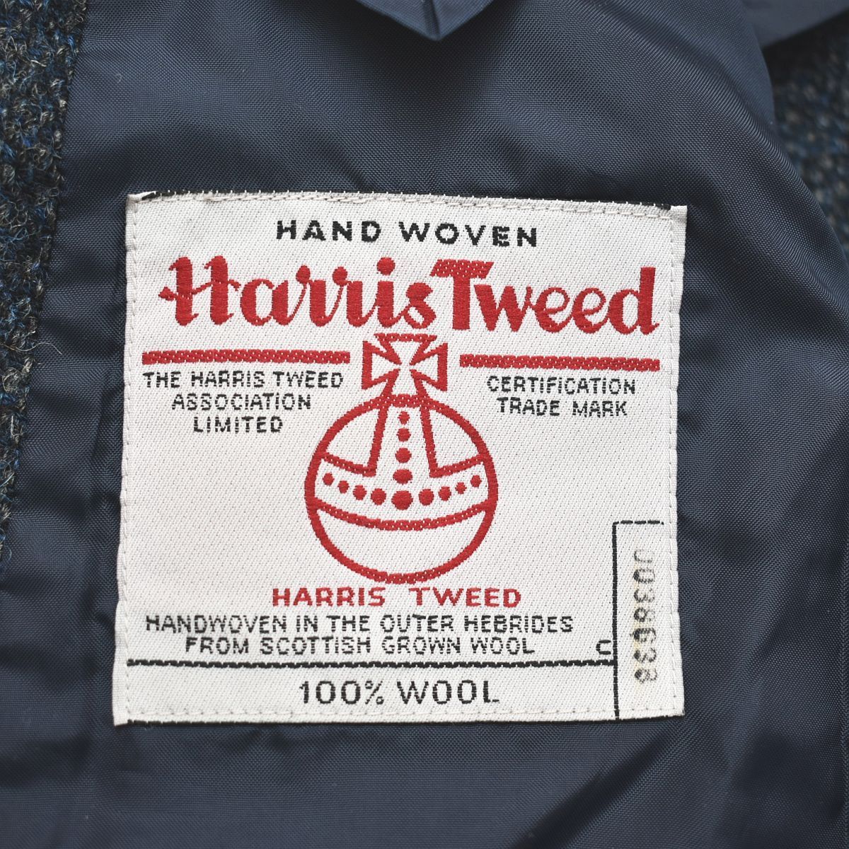 90s ヴィンテージ 日本製 ハリスツイード Harris Tweed NEW WOOL 100 