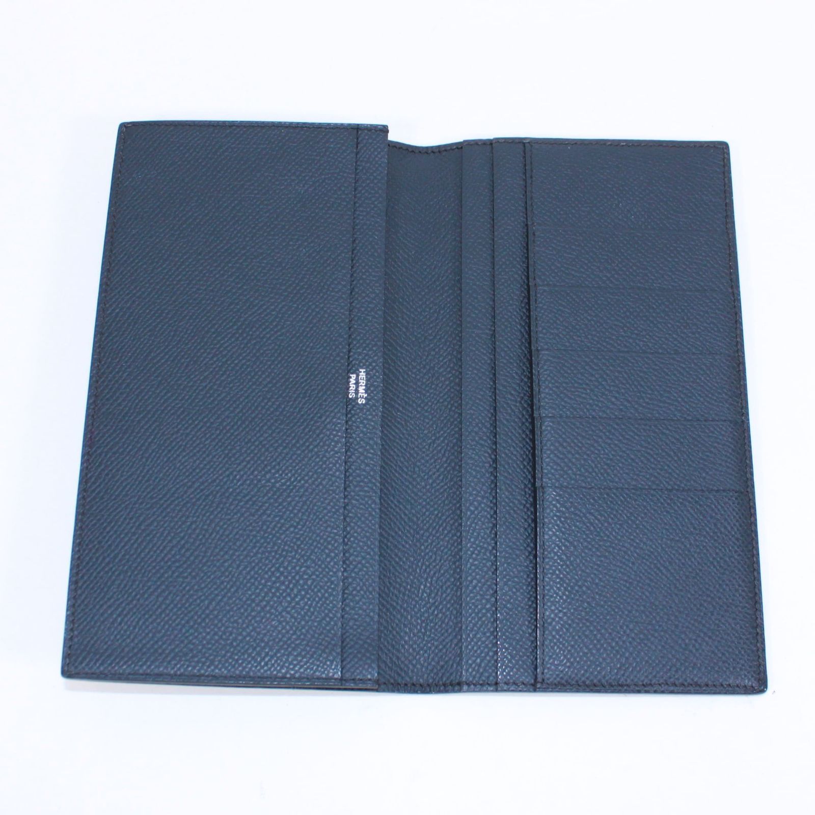 HERMES MC2 フレミング 二つ折り ブルーインディゴ レザー ブルー 財布