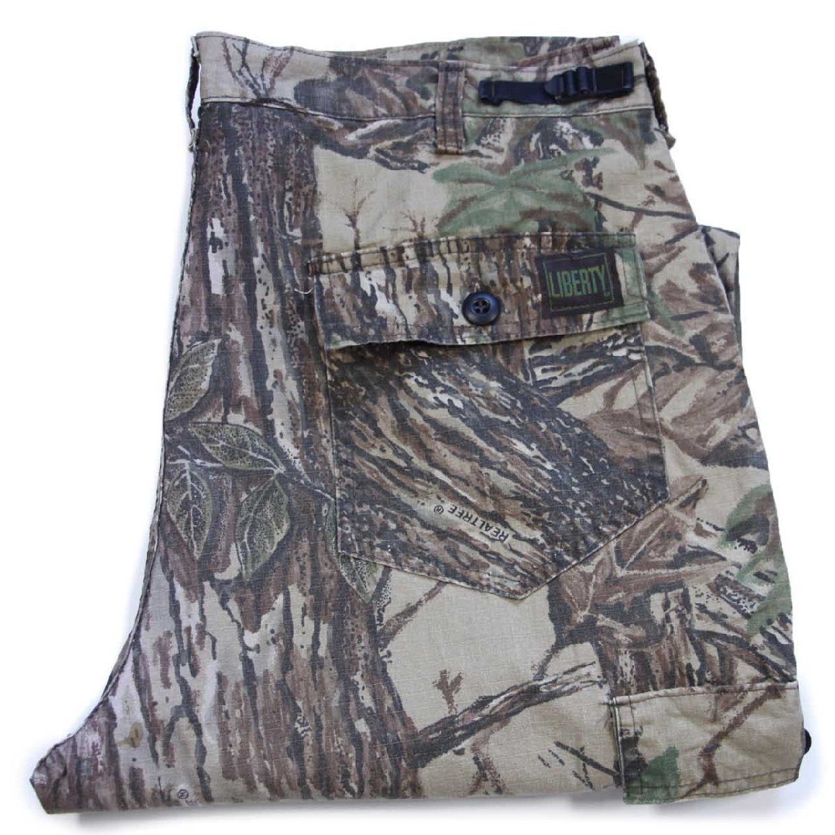 Liberty リアルツリー　ビンテージ　ズボン　usa製 USA製古着LIBERTY リアルツリーカーゴパンツ総柄裾絞り