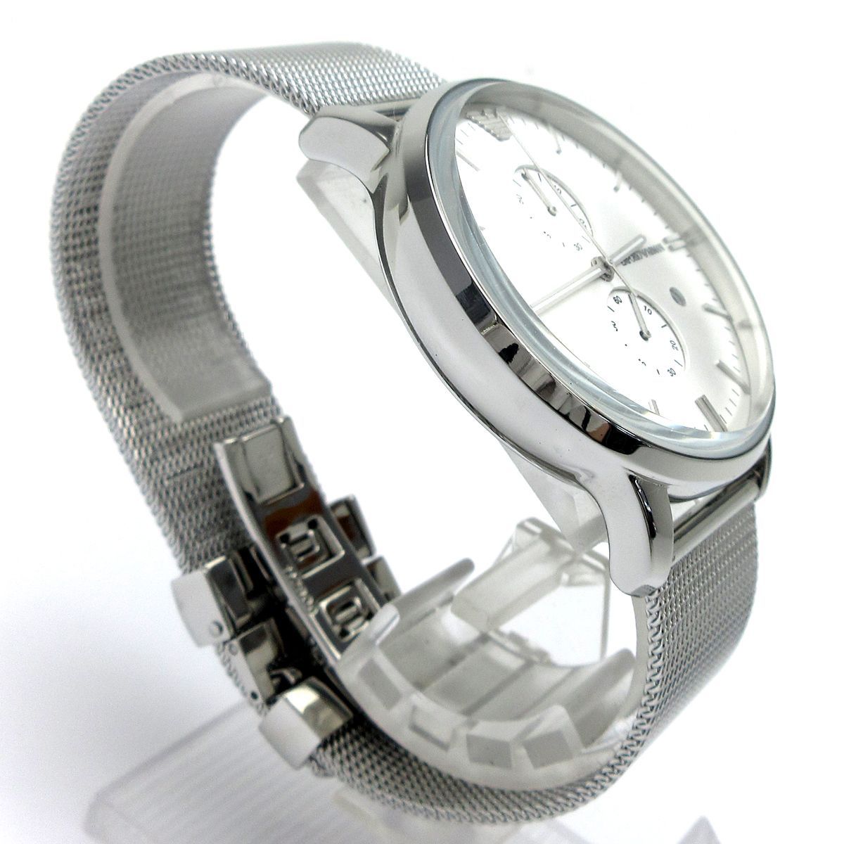 エンポリオアルマーニ EMPORIO ARMANI クロノグラフ メンズ シルバー