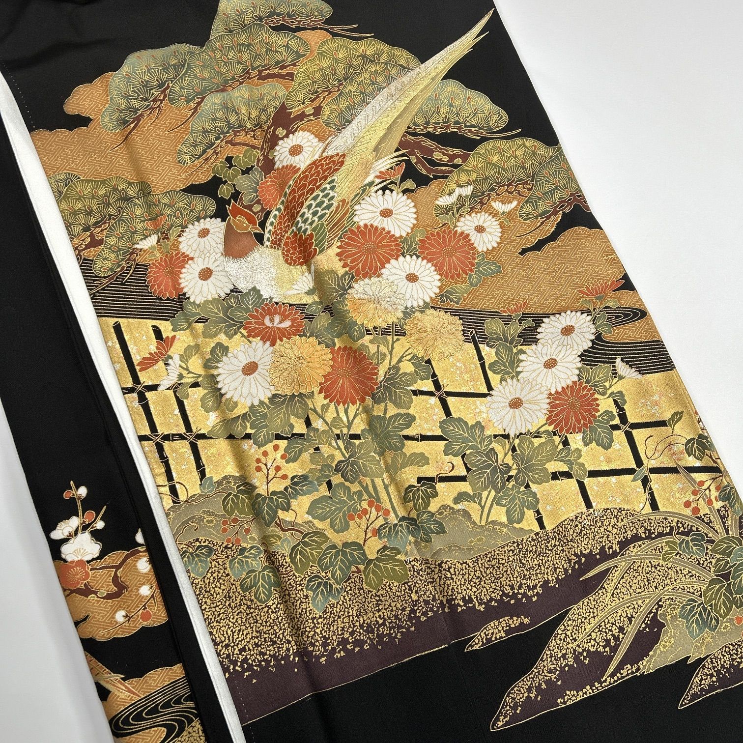 黒留袖 4枚 正絹 着物まとめ売り 同梱購入歓迎 リメイク用 着付け練習