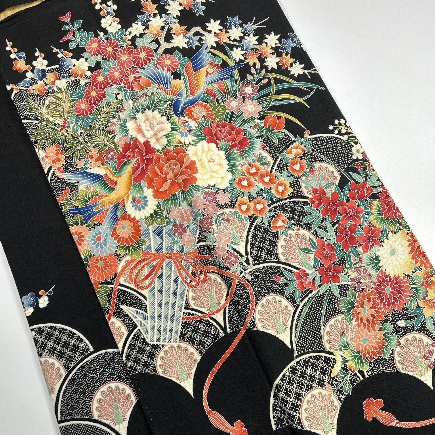 黒留袖 4枚 正絹 着物まとめ売り 同梱購入歓迎 リメイク用 着付け練習
