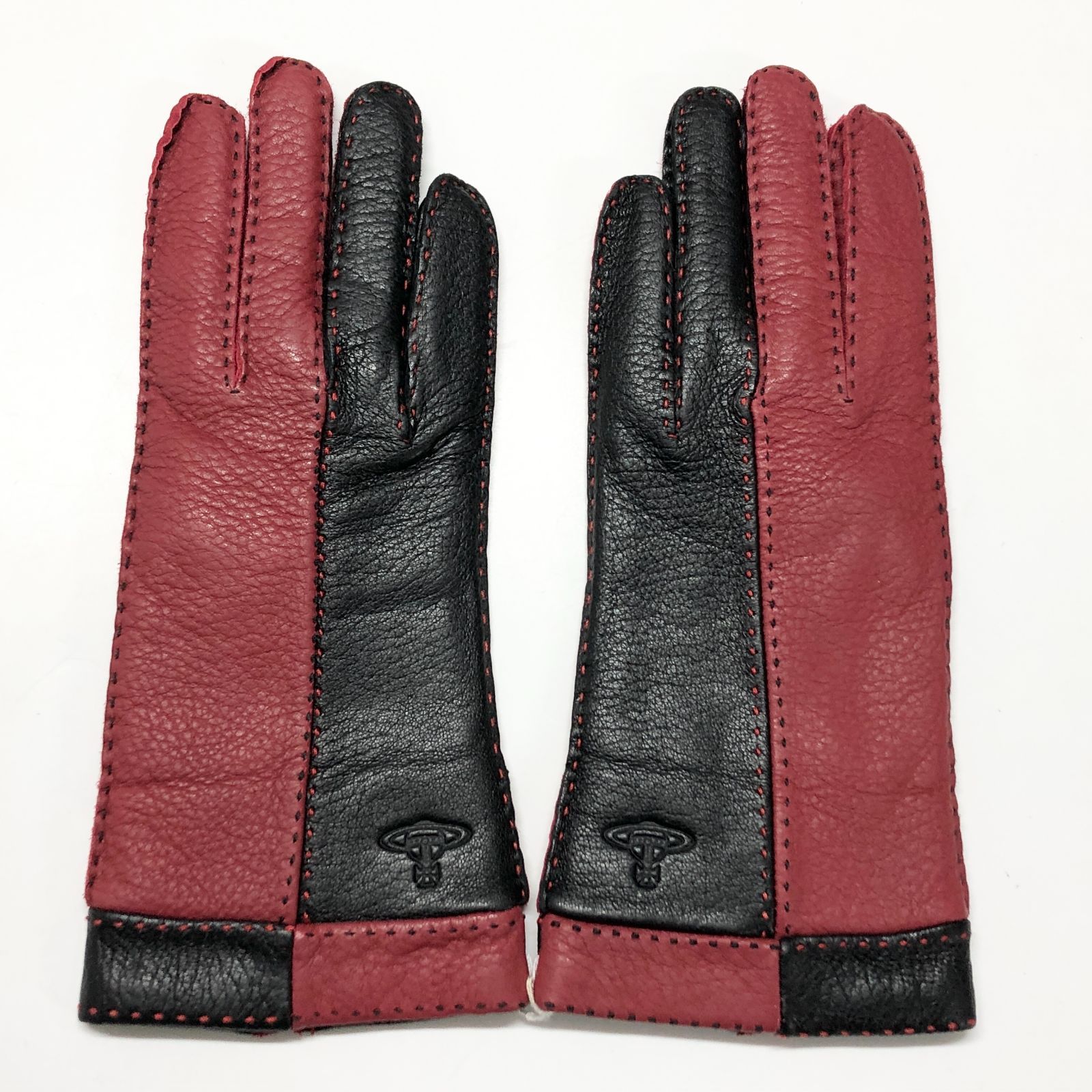 Vivienne Westwood レザー手袋 赤　新品未使用 新品未使用 Vivienne Westwood (ヴィヴィアンウエストウッド) 革手袋