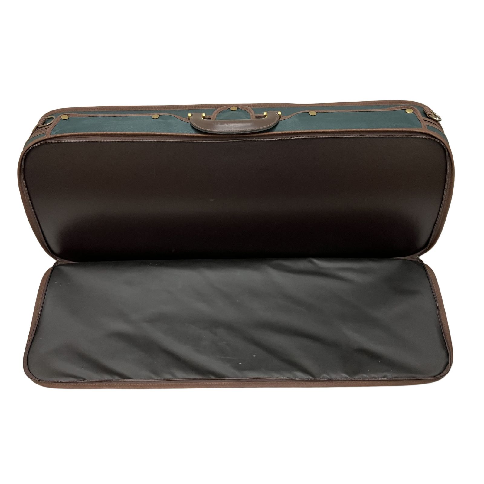 Musafia ヴァイオリン ケース グリーン ブラウン 2本収納可能 中古