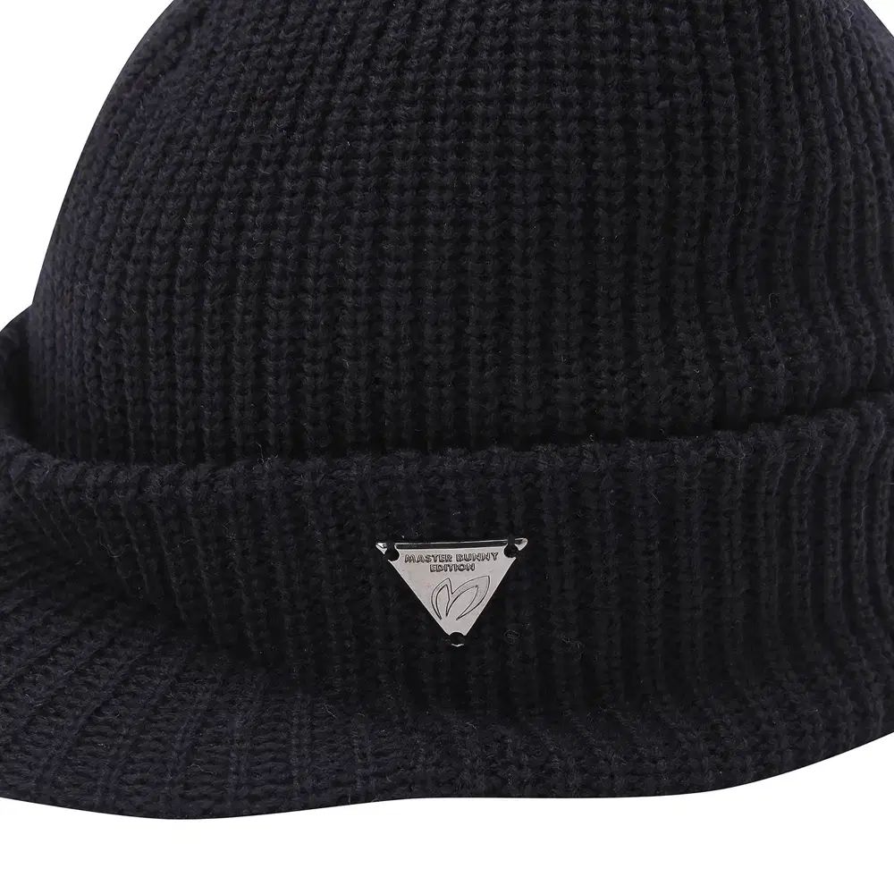 マスターバニーエディション メンズ ゴージ ウール つば 帽子 ブラック
