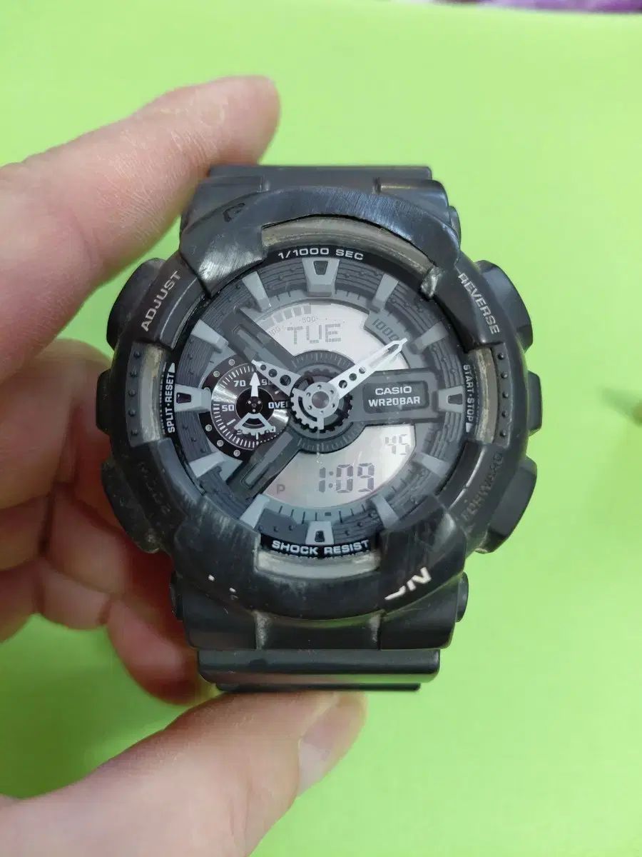 CASIO カシオ WR20BAR ブラック アナログ デジタル ウォッチ