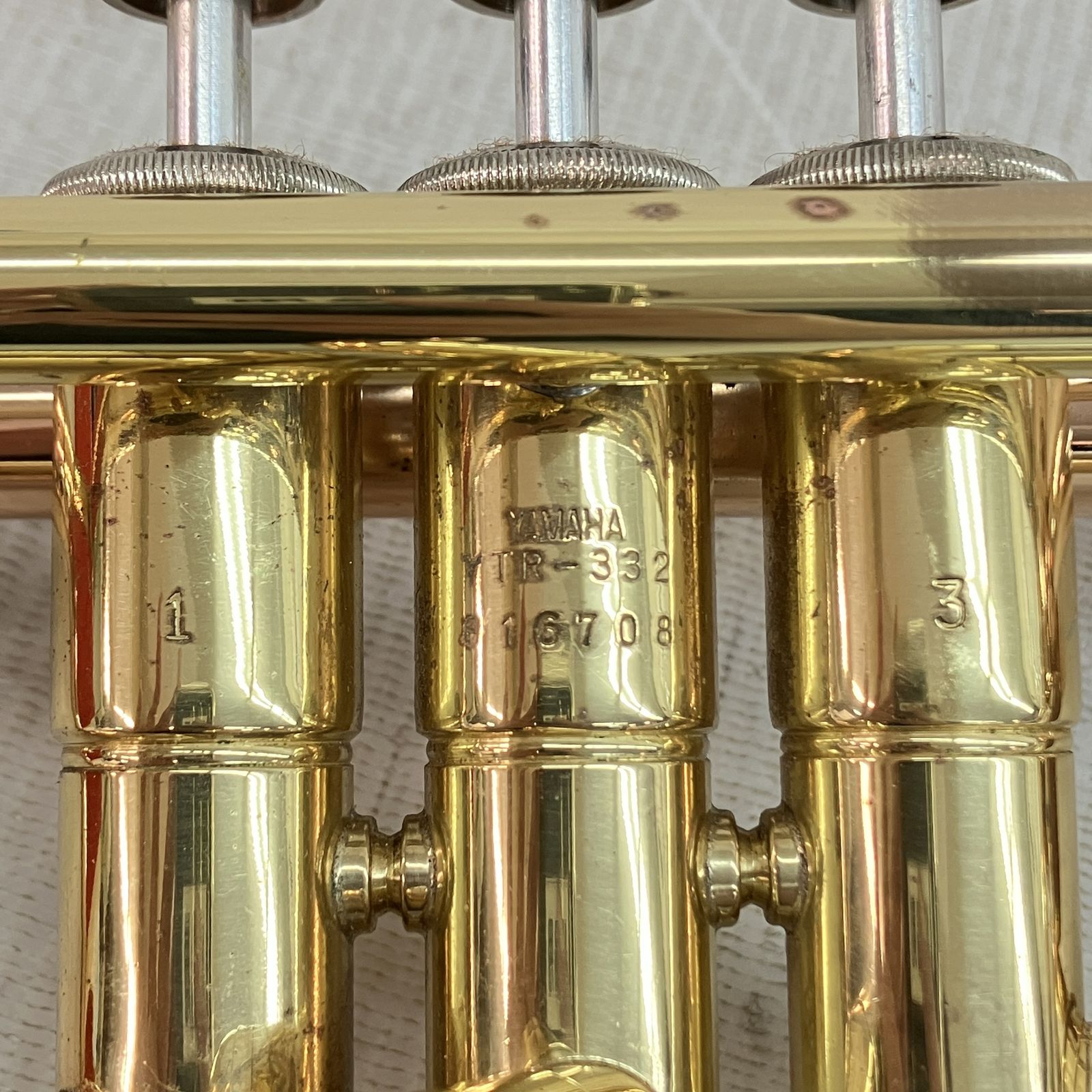 YAMAHA YTR-3325S トランペット 本体 ケース付き　ヤマハ ◇YAMAHA/ヤマハ YTR-3320S トランペット/銀メッキ◇ケース付