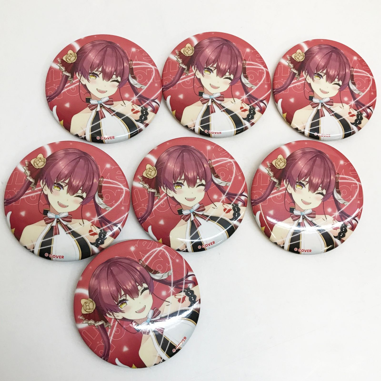 宝鐘マリン オリジン衣装缶バッジ 18個まとめ売り 開封済み 広店】7