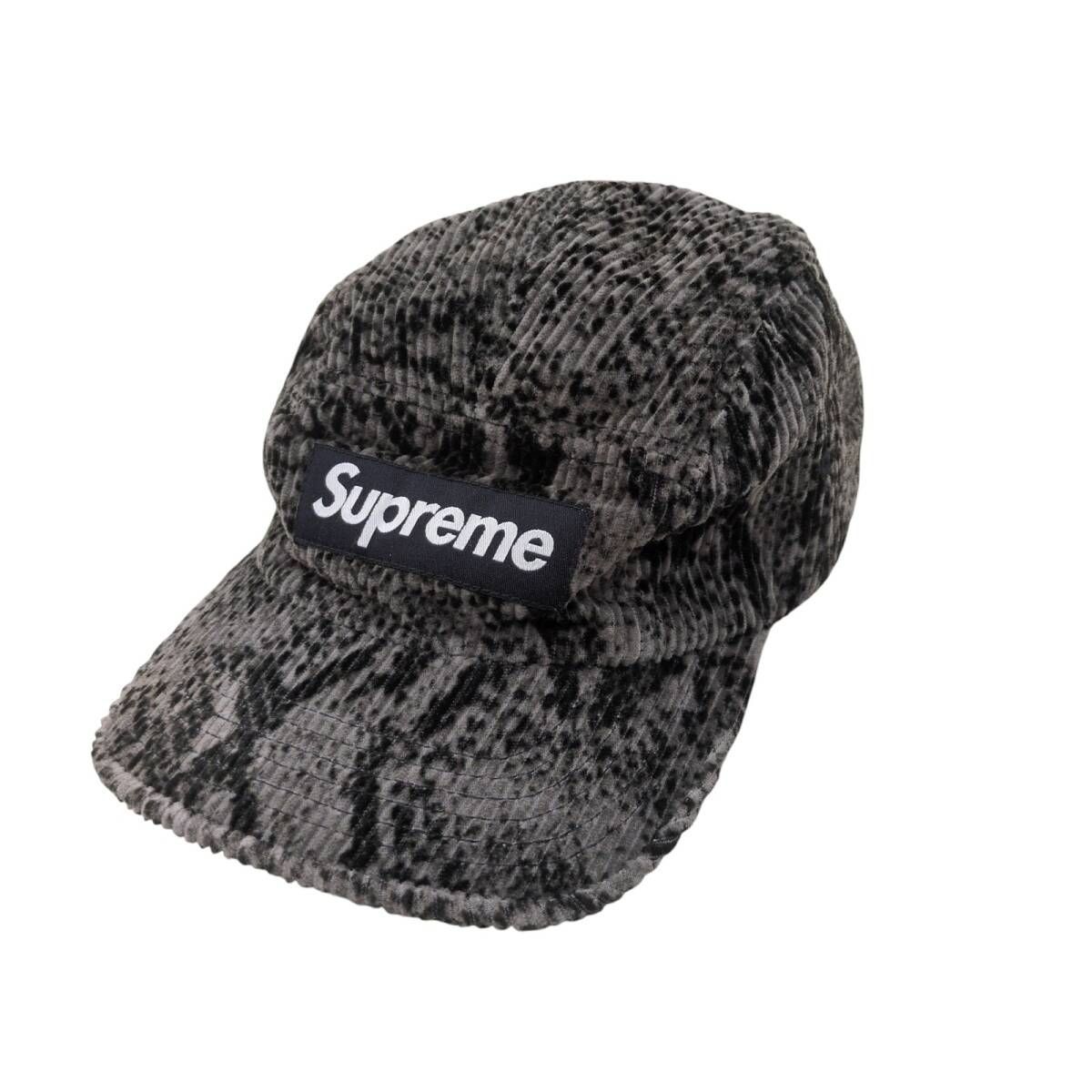 Supreme シュプリーム Snakeskin Corduroy Camp Cap スネークスキン