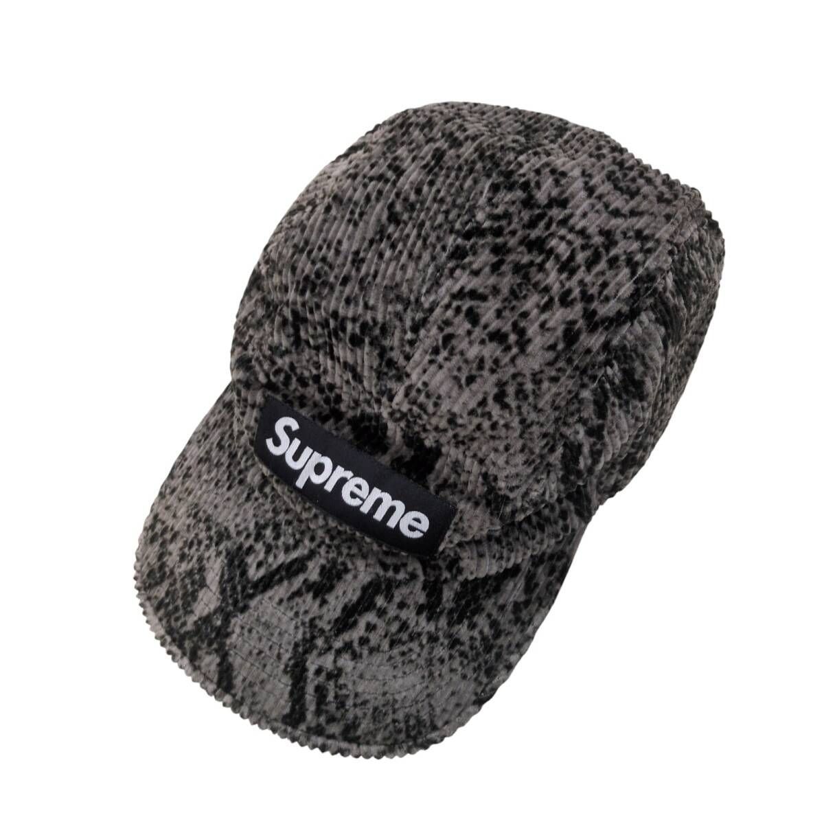 Supreme シュプリーム Snakeskin Corduroy Camp Cap スネークスキン