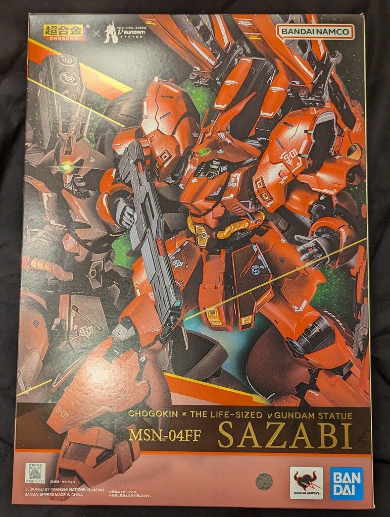 BANDAI SPIRITS 超合金 THE LIFE SIZED ν GUNDAM STATUE 機動戦士ガンダム 逆襲のシャア MSN 04 FF サザビー