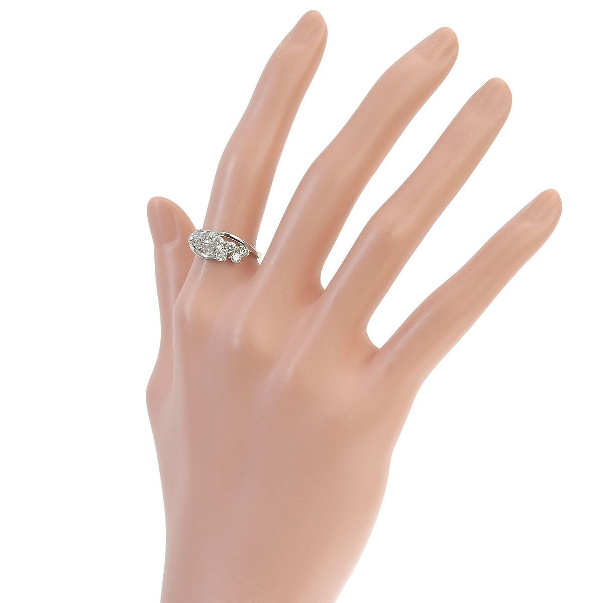 D1.00 ダイヤモンドリング プラチナ Pt900 3.5g 指輪 10PD 12.5(52.5