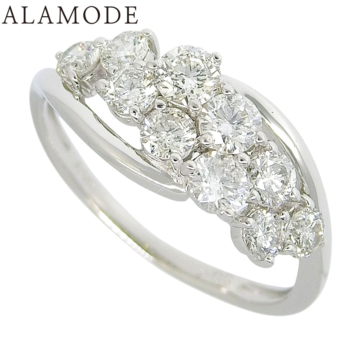 D1.00 ダイヤモンドリング プラチナ Pt900 3.5g 指輪 10PD 12.5(52.5