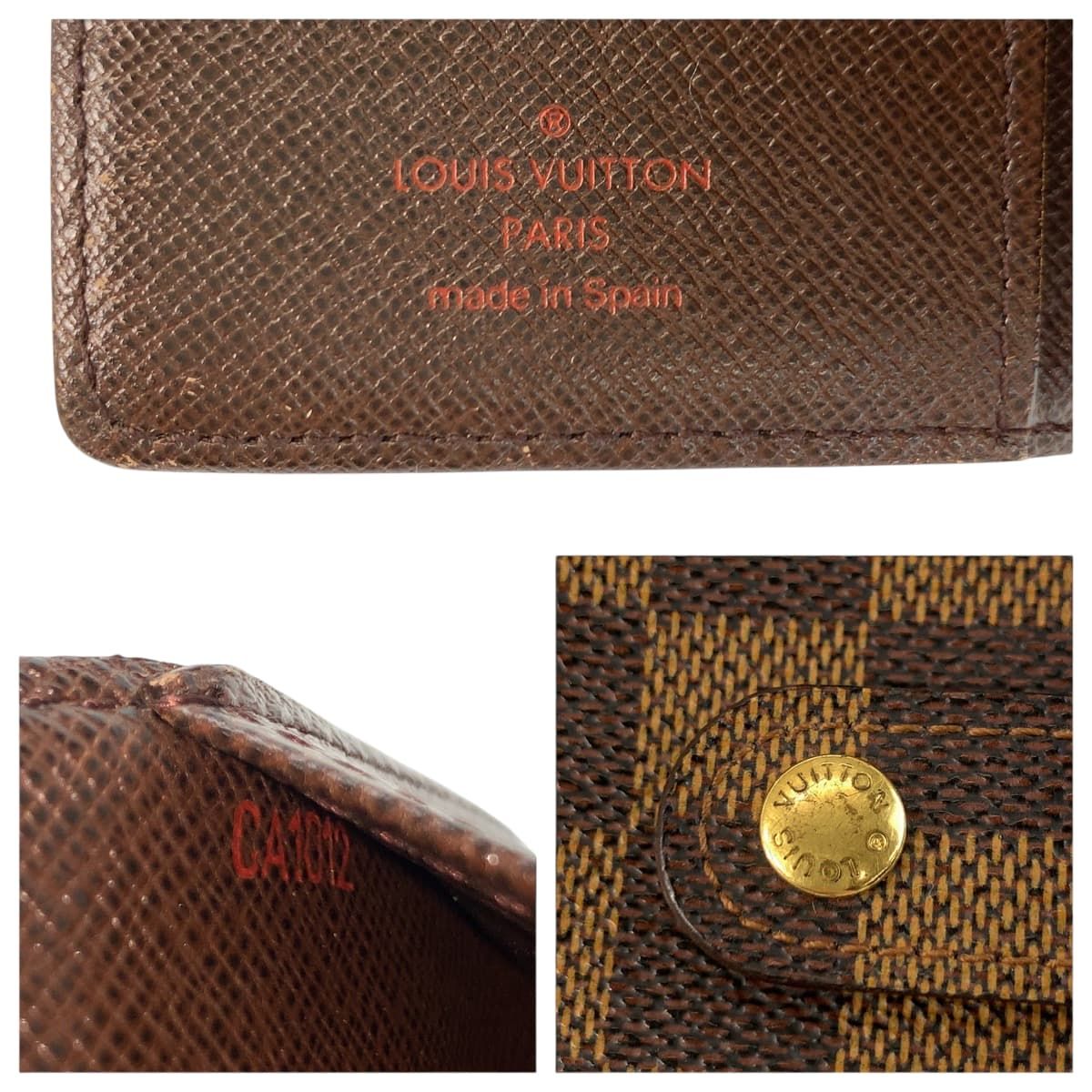 美品 LOUIS VUITTON ルイヴィトン ダミエ アジェンダPM ブラウン