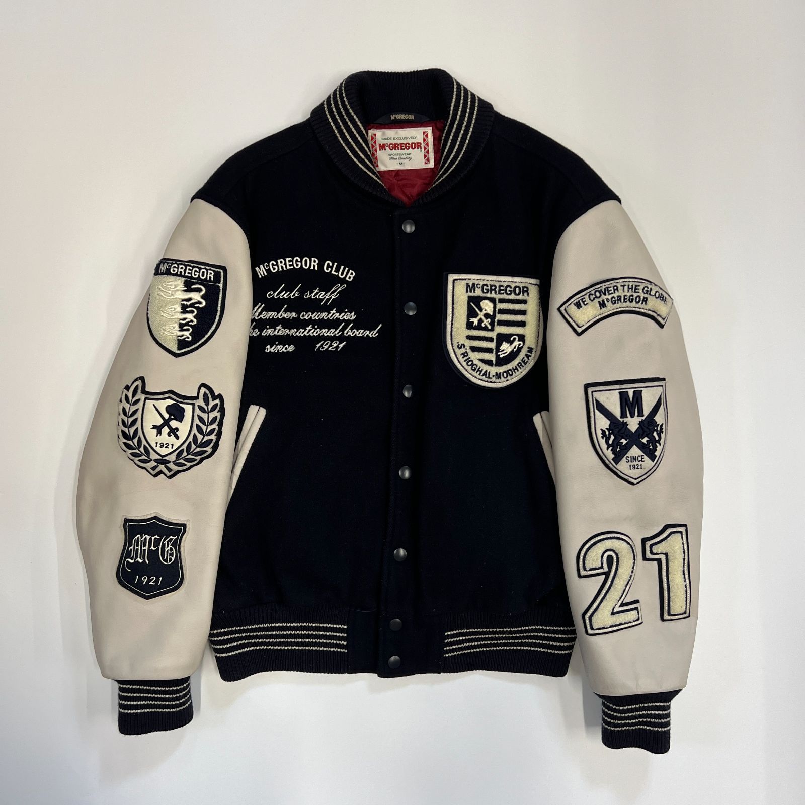 美品 McGREGOR スタジャン McGREGOR フルデコ レザースタジャン 