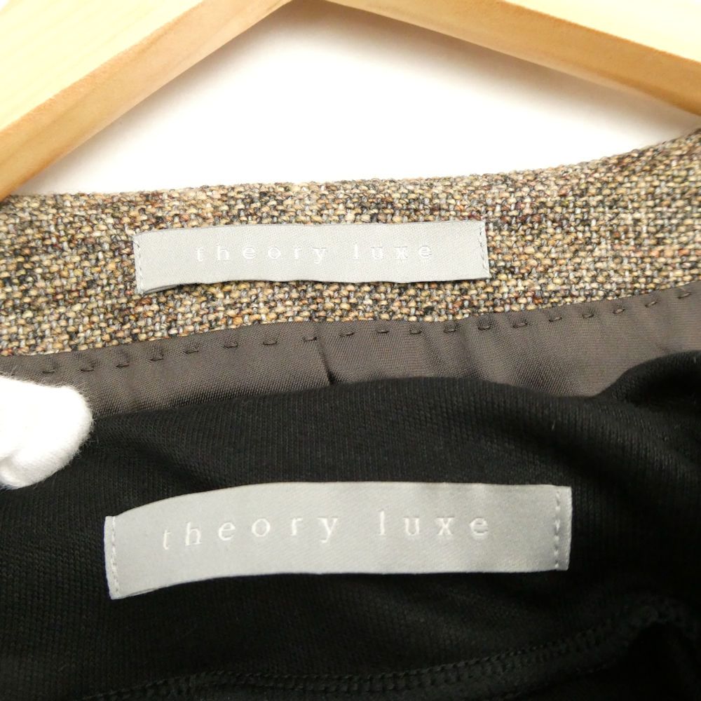美品 theory luxe セオリー セットアップ 40 ウール アクリル