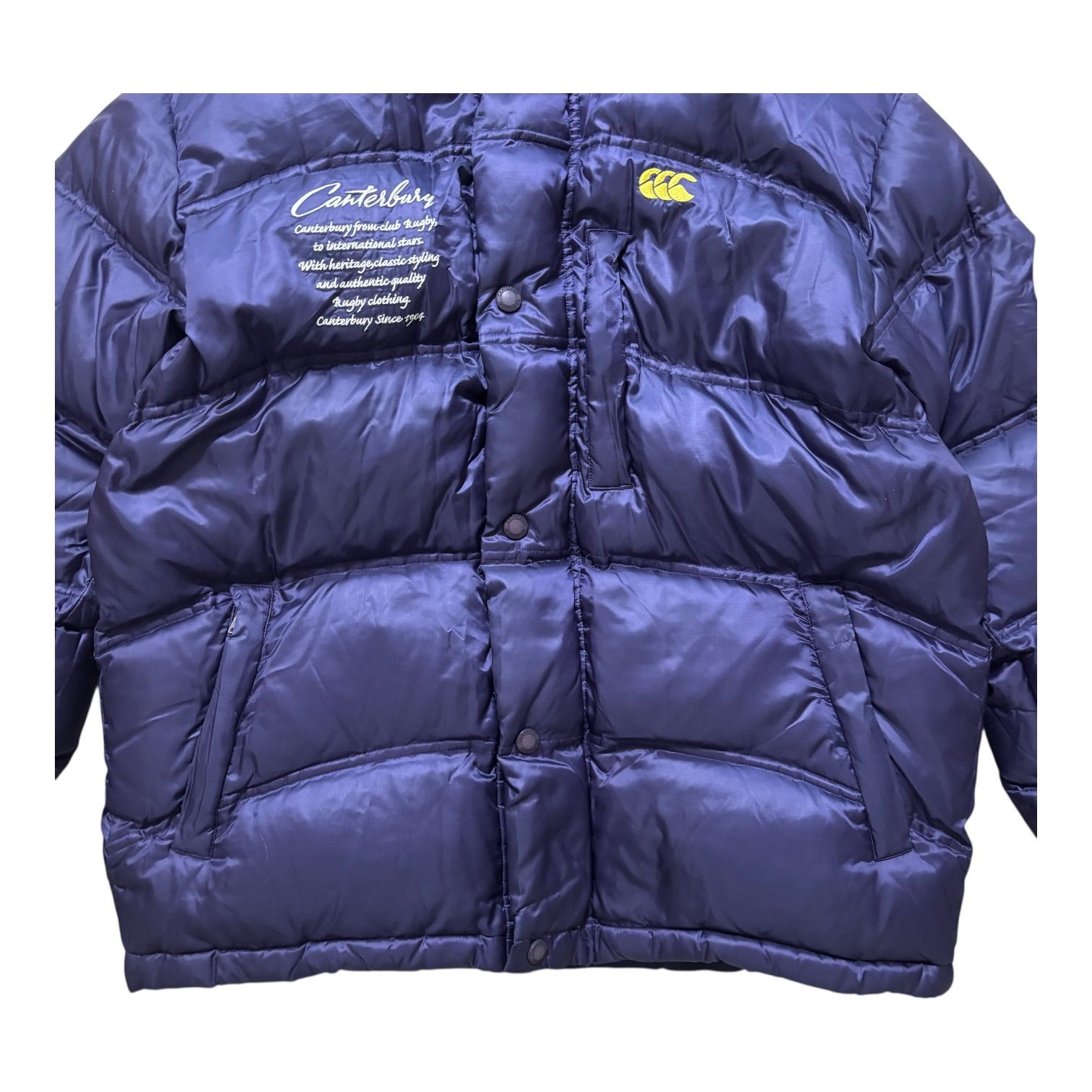 Canterbury カンタベリー ダウンジャケット フード付き パープル