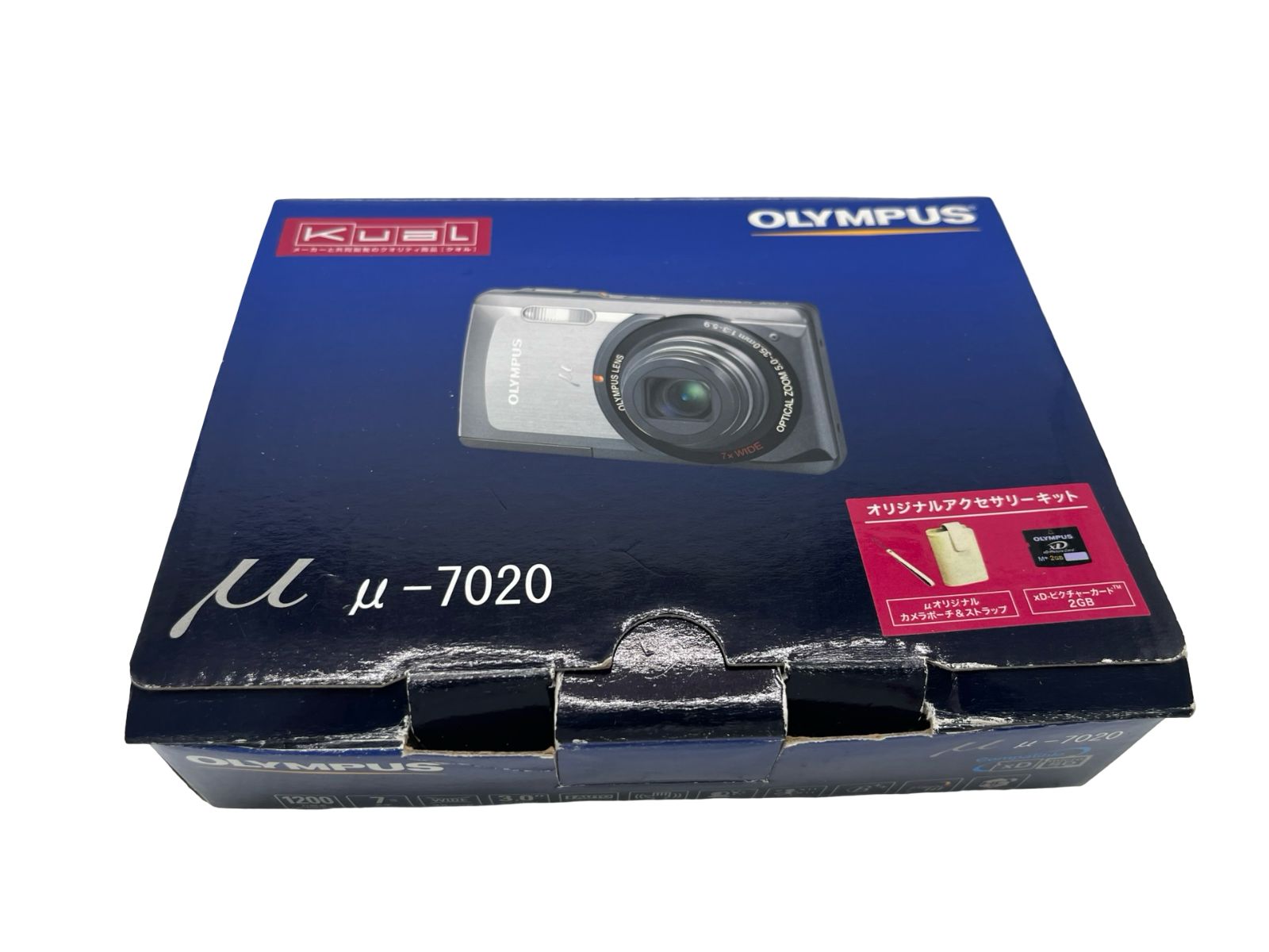 動作品 OLYMPUS μ-7020 コンパクトデジカメ 箱 取説付き コンデジ