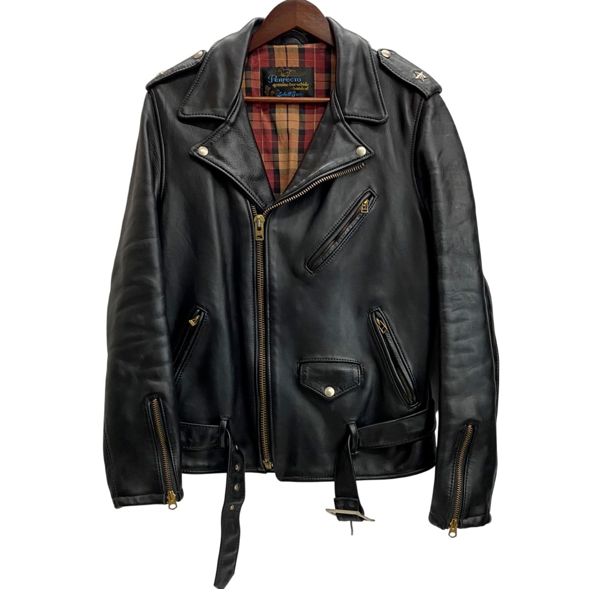 ショット SCHOTT × Barneys New York One Star USA製 レザー ダブル
