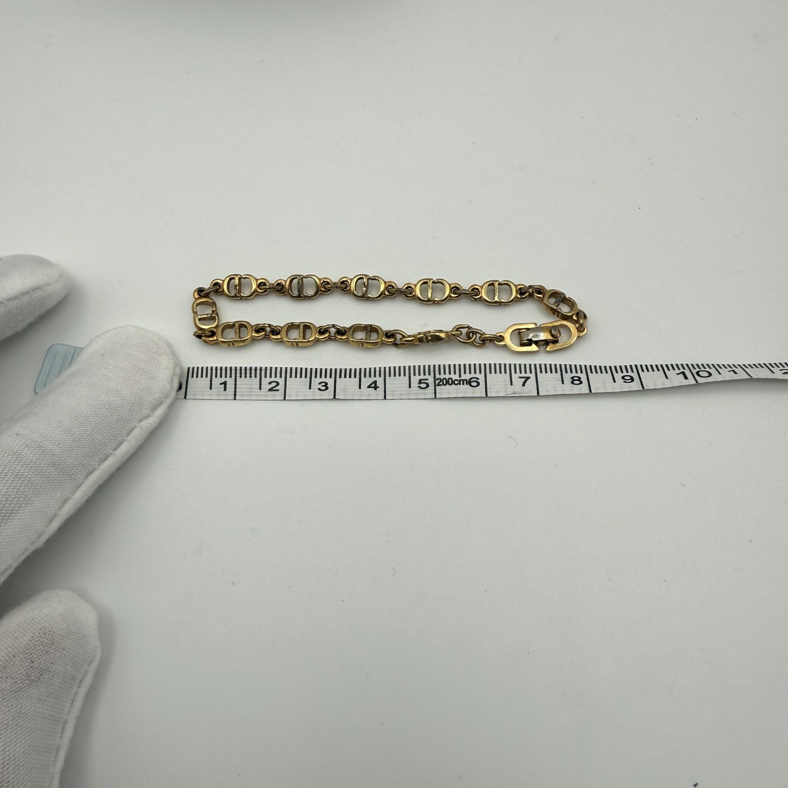 DIOR CD チェーンリンクブレスレット　ゴールド クリスチャンディオール Christian Dior ロゴ チェーン ブレスレット