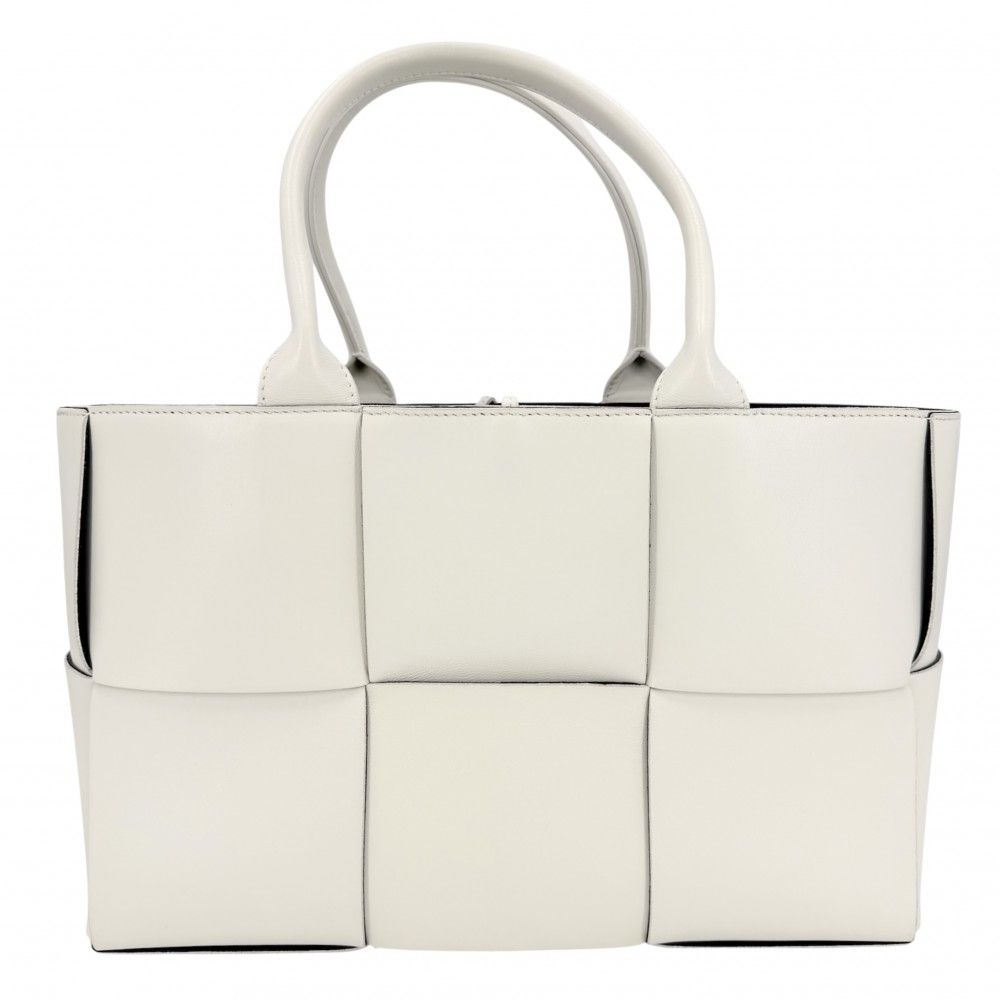 ヴィンテージ◉ボッテガヴェネタ◉イントレチャート/ ホワイト / トートバッグ BOTTEGA VENETA ホワイトトートバッグイントレチャート ヴィンテージ