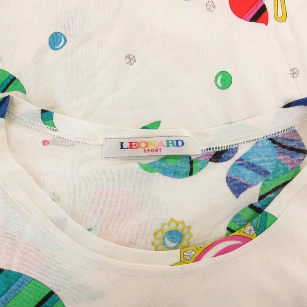 レオナールスポーツ LEONARD SPORT カットソー アクセサリー柄 □ECT