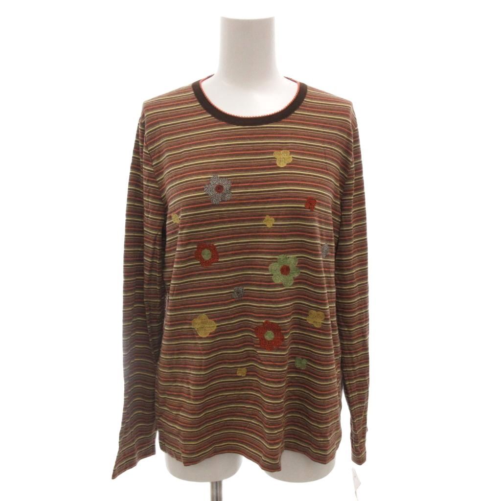 専用レリアン ブラウンフリル付きカフス長袖トップスカットソー9M シャーリングフリルトップス(Tシャツ・カットソー)｜トップス｜LILY