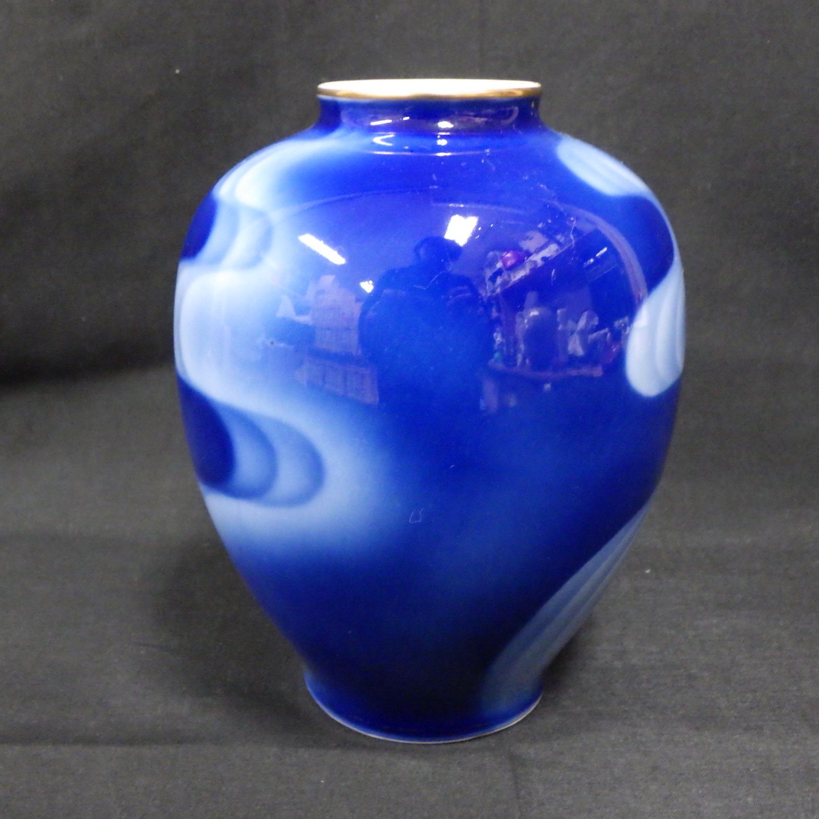 深川製磁 瑠璃 花瓶 花器 フラワーベース - メルカリ