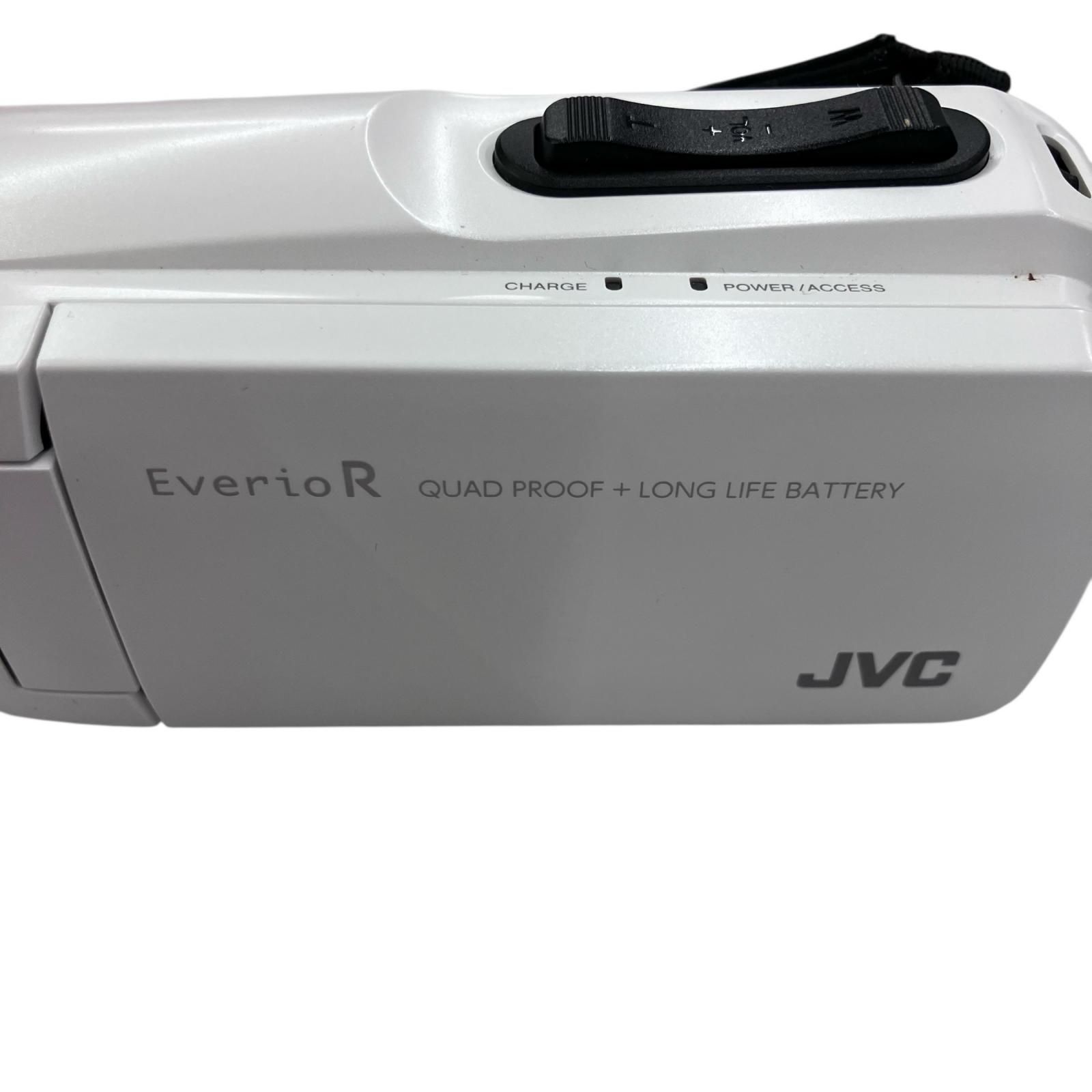 186000 動作未確認 JVC ジェイブイシー ビデオカメラ GZ-R470-W 2018年