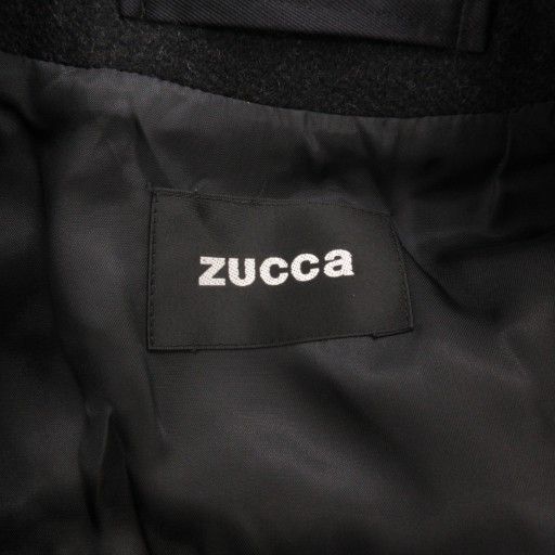 ズッカ zucca ピーコート Pコート S Aライン アンゴラ混 黒 ブラック