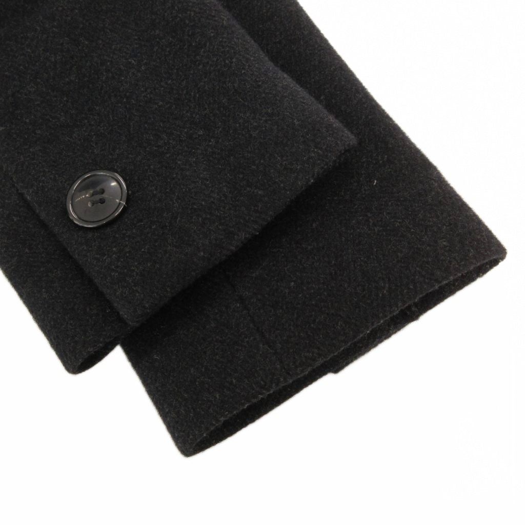 ズッカ zucca ピーコート Pコート S Aライン アンゴラ混 黒 ブラック