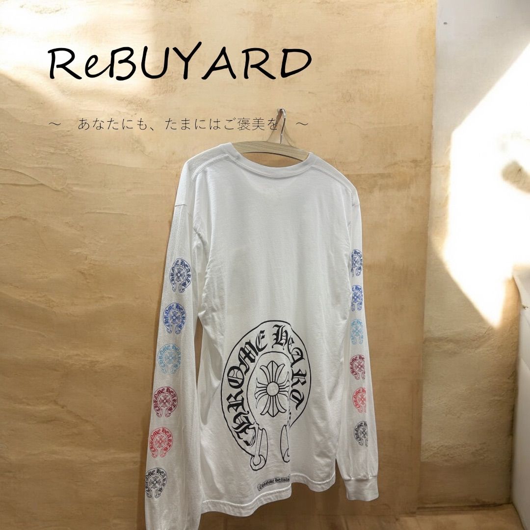 Chrome Hearts マルチカラー クロスプリント ロングスリーブTシャツ