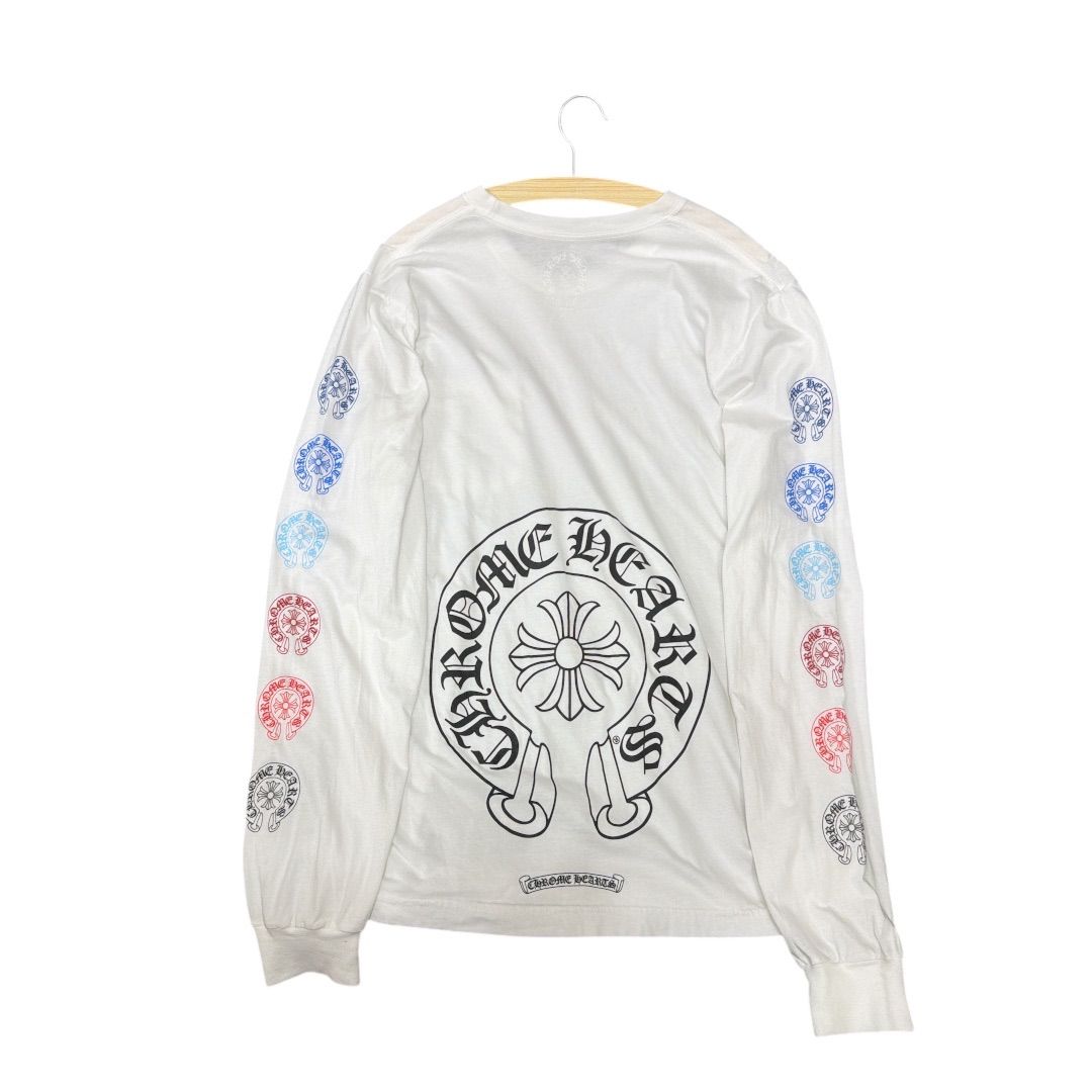 Chrome Hearts マルチカラー クロスプリント ロングスリーブTシャツ
