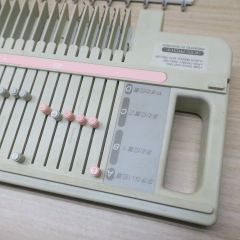 あみむめも　LK100 プラスチック編み機の代表、あみむめもLK100の使い方を取説の順番通り