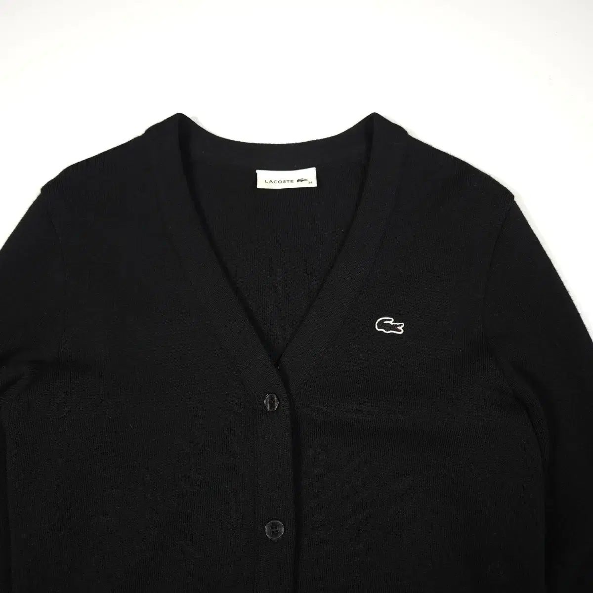 LACOSTE ラコステ カーディガン ブラック 90 - メルカリ