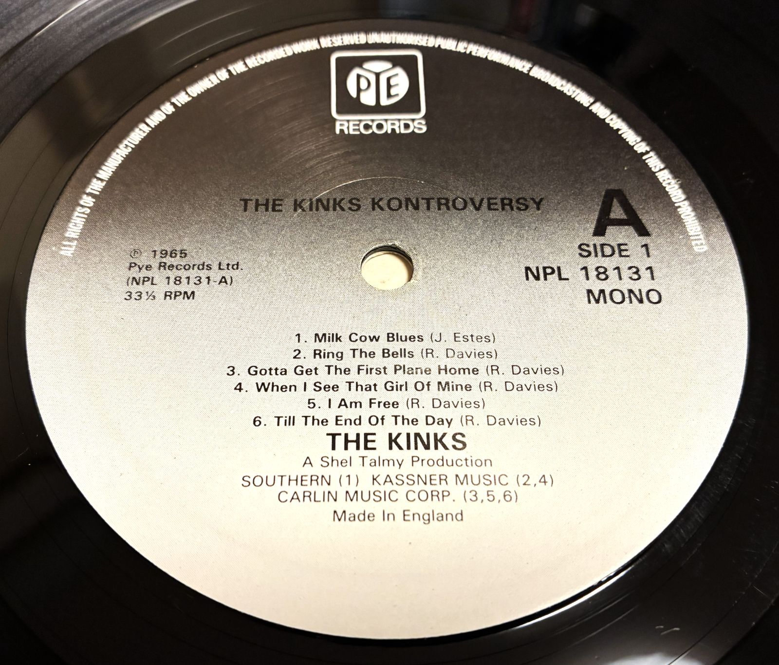 Kinks / The Kink Kontroversy オリジナルUK盤LP THE KINKS / The Kink Kontroversy （UKオリジナルMONO LP 初回 A-1