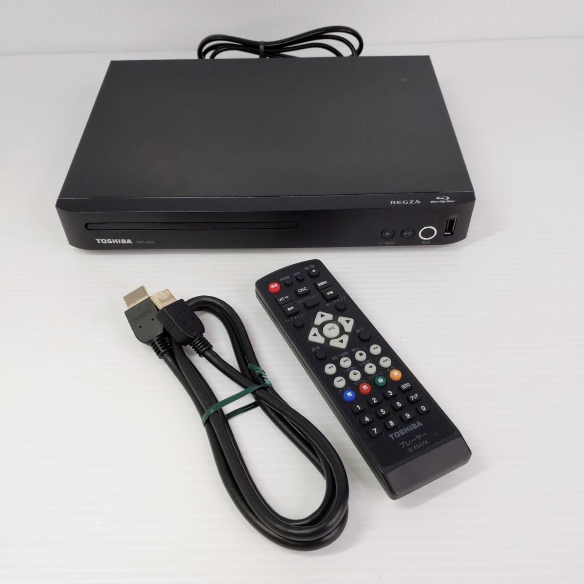 REGZA ブルーレイプレーヤーDBP-S500 HDMIケーブル付き　中古 中古品】東芝 レグザ ブルーレイディスクプレーヤー DBP-S500 2020年製