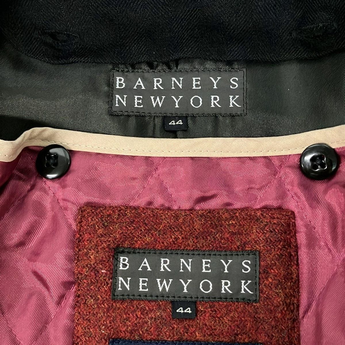 BARNEYSNEWYORK(バーニーズ) コート サイズ44 L メンズ美品 - 黒 長袖