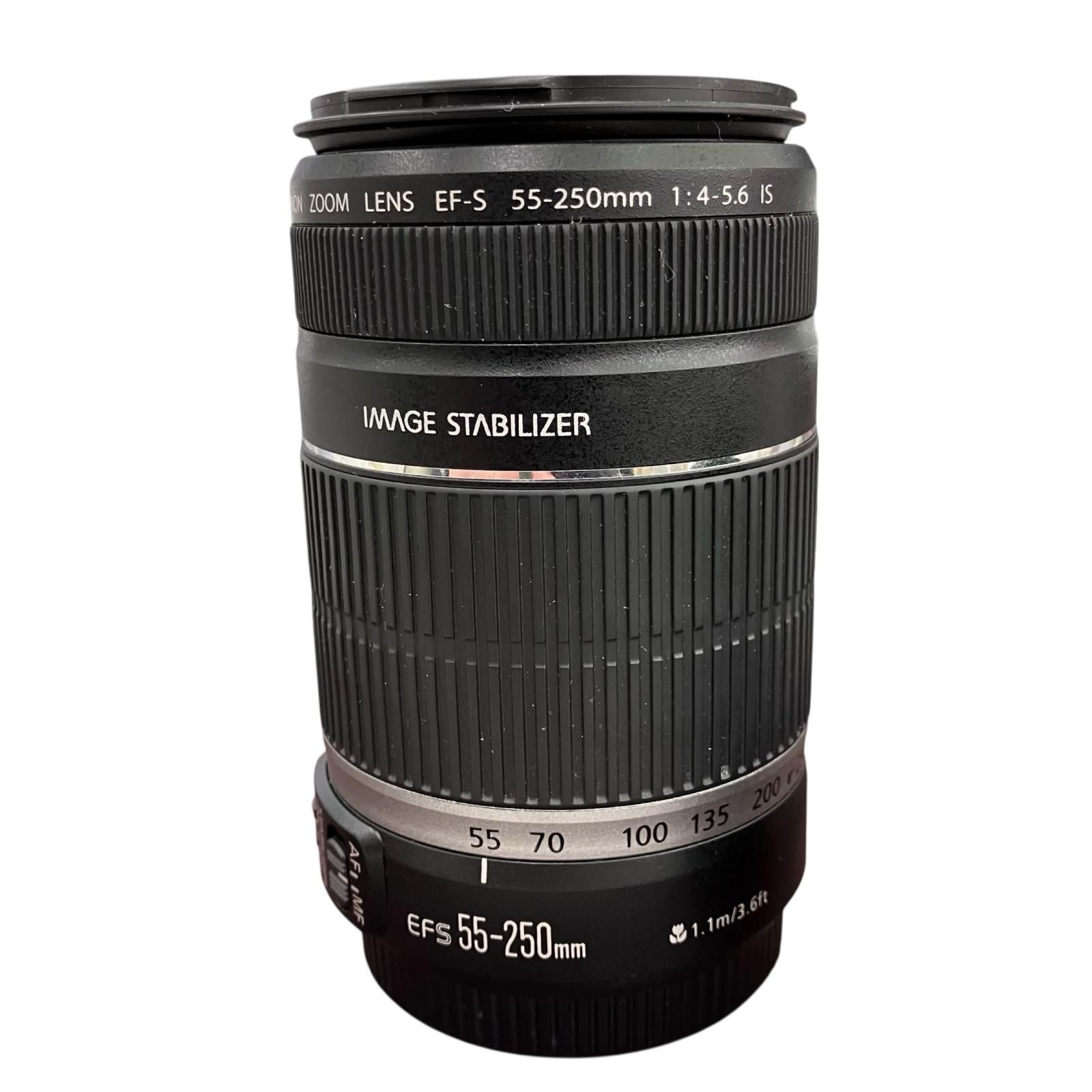 186000 動作未確認 canon キャノン ズームレンズ EF-S 55-250mm - メルカリ