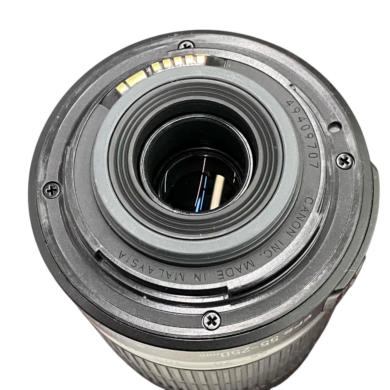 186000 動作未確認 canon キャノン ズームレンズ EF-S 55-250mm - メルカリ